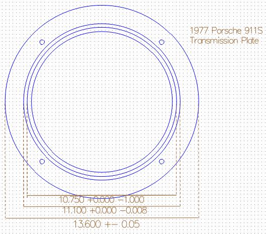Transmission plate CAD 2d